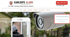 Desktop Screenshot of kamloopsalarm.com