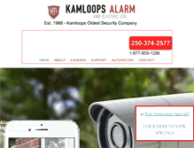 Tablet Screenshot of kamloopsalarm.com